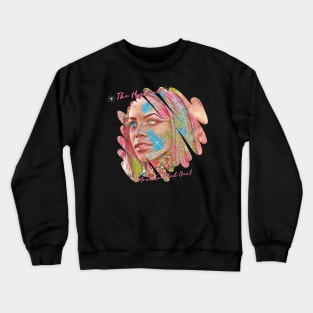 IMPORTANT: THE COLOR AROUND THE IMAGE IS NOT LIGHT PINK, IT WILL BE THE COLOR OF YOUR SHIRT OR ANY OTHER CANVAS YOU CHOOSE TO PUT IT ON. Crewneck Sweatshirt